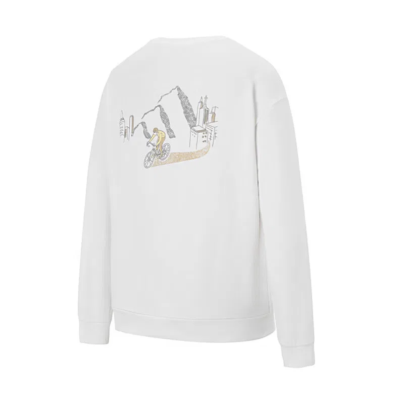 Свитшот мужской White с круглым вырезом, средней посадки Adidas — фото 3