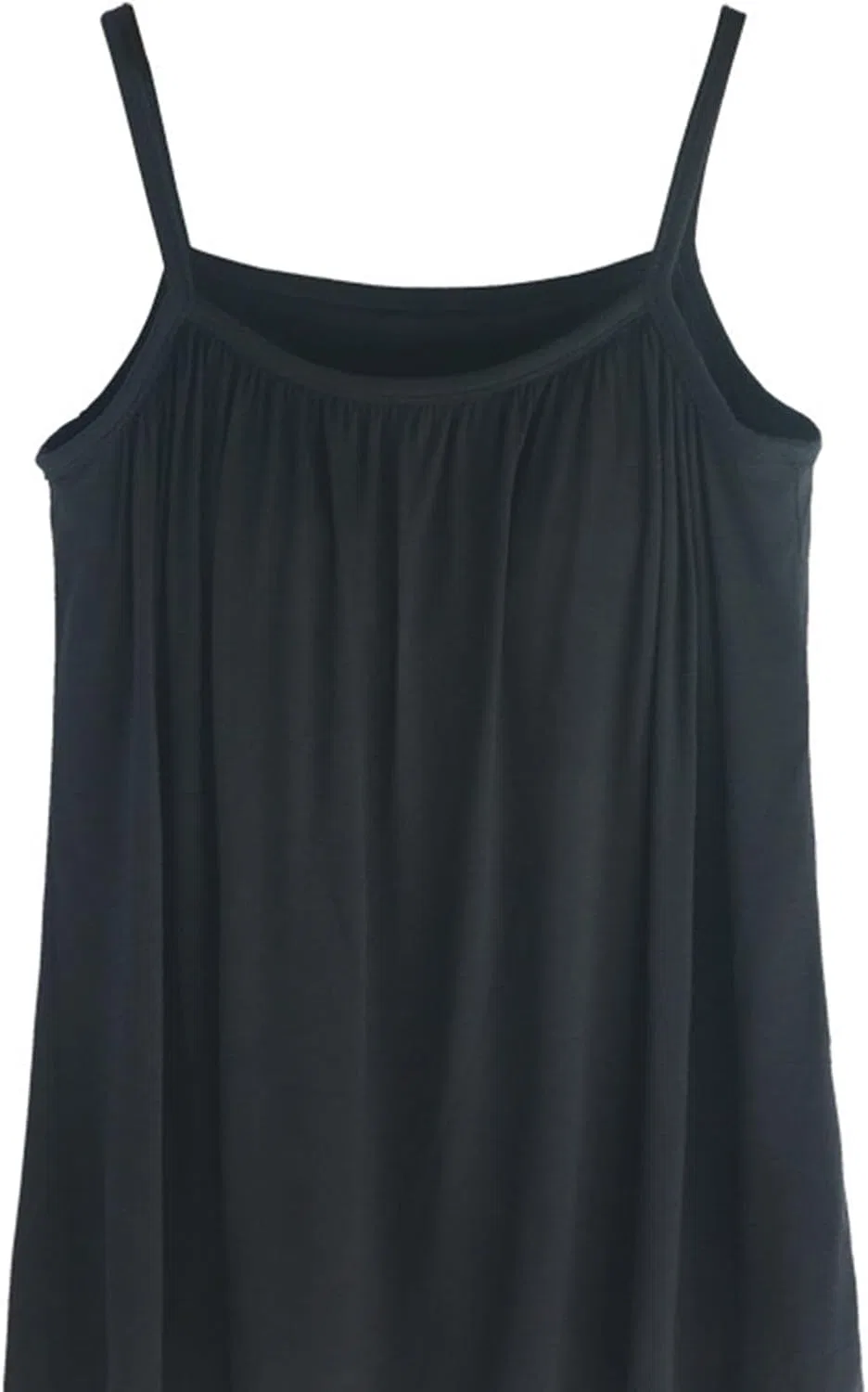 Топ-майка с встроенным бюстгальтером, Plus Size, Black — фото 4