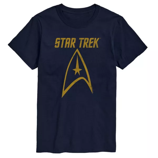 

Мужская футболка с графическим логотипом Star Trek Licensed Character, синий