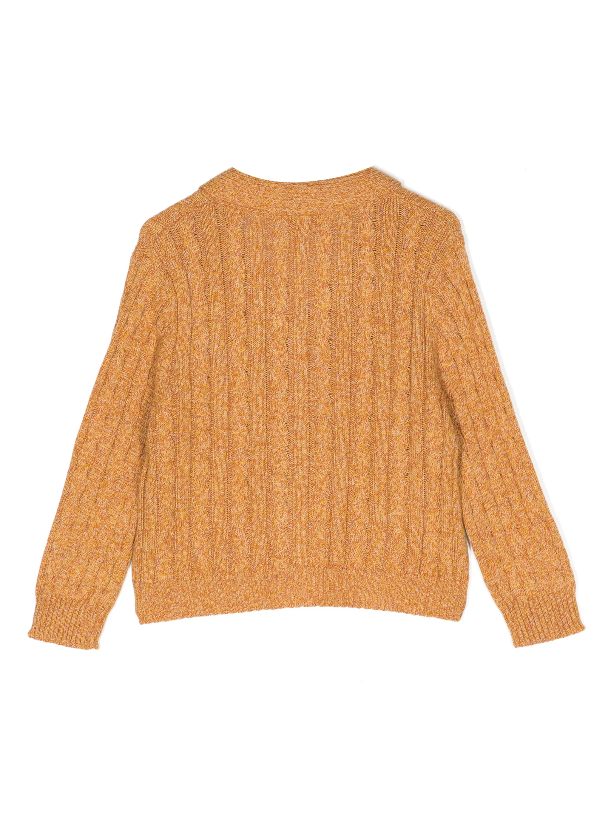 Кардиган Dorset фактурной вязки Cashmere In Love Kids, желтый — фото 2