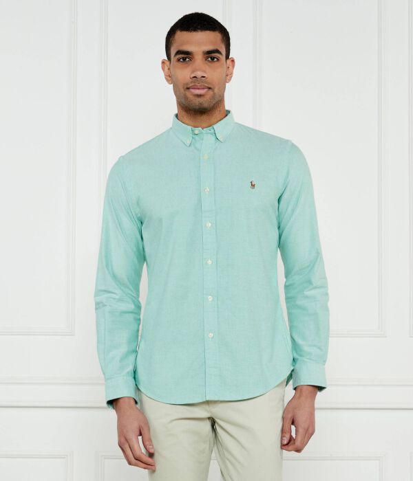 

Рубашка Slim fit Polo Ralph Lauren, зеленый