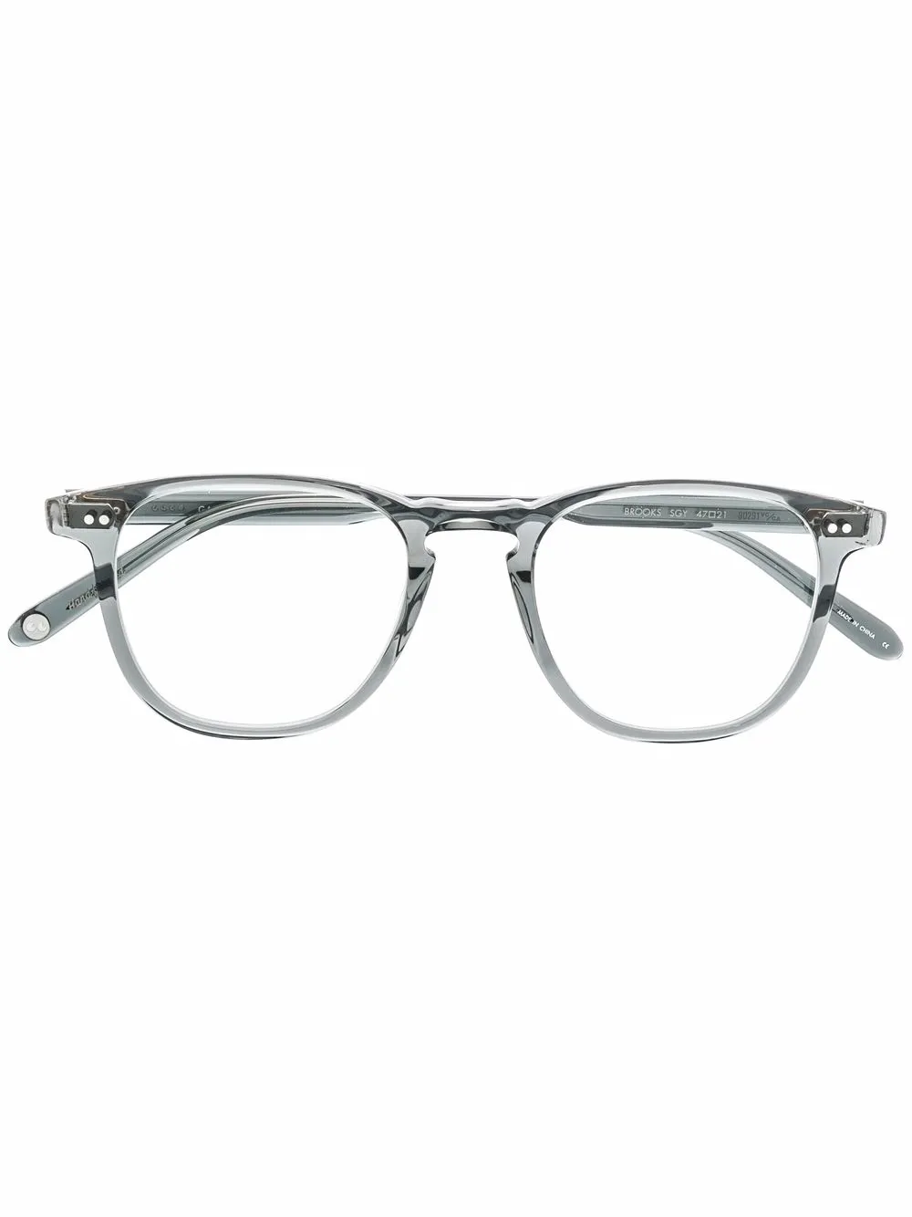

Очки Brooks в квадратной оправе Garrett Leight, серый