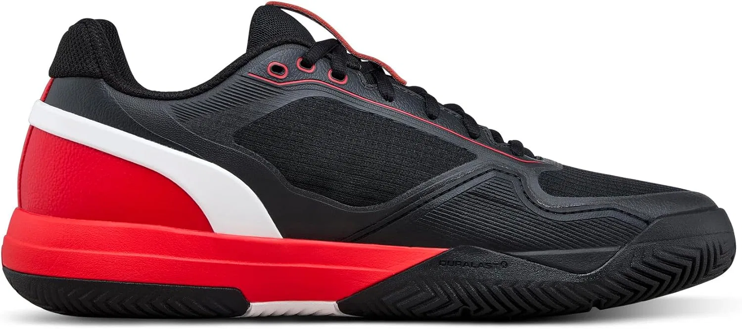 Мужские теннисные кроссовки Wilson Rush Pro 5, Black/Infrared/White — фото 2