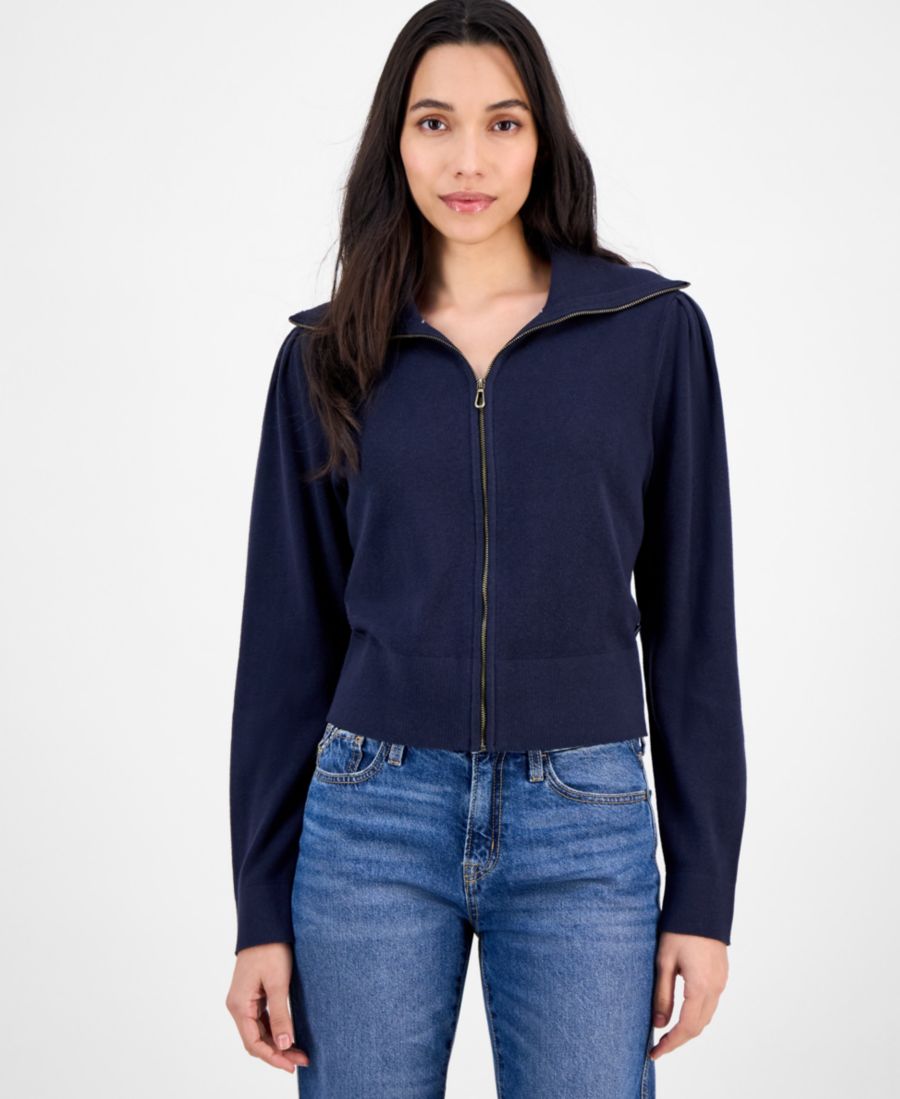 

Женский хлопковый кардиган на молнии спереди Nautica Jeans, Night Sky