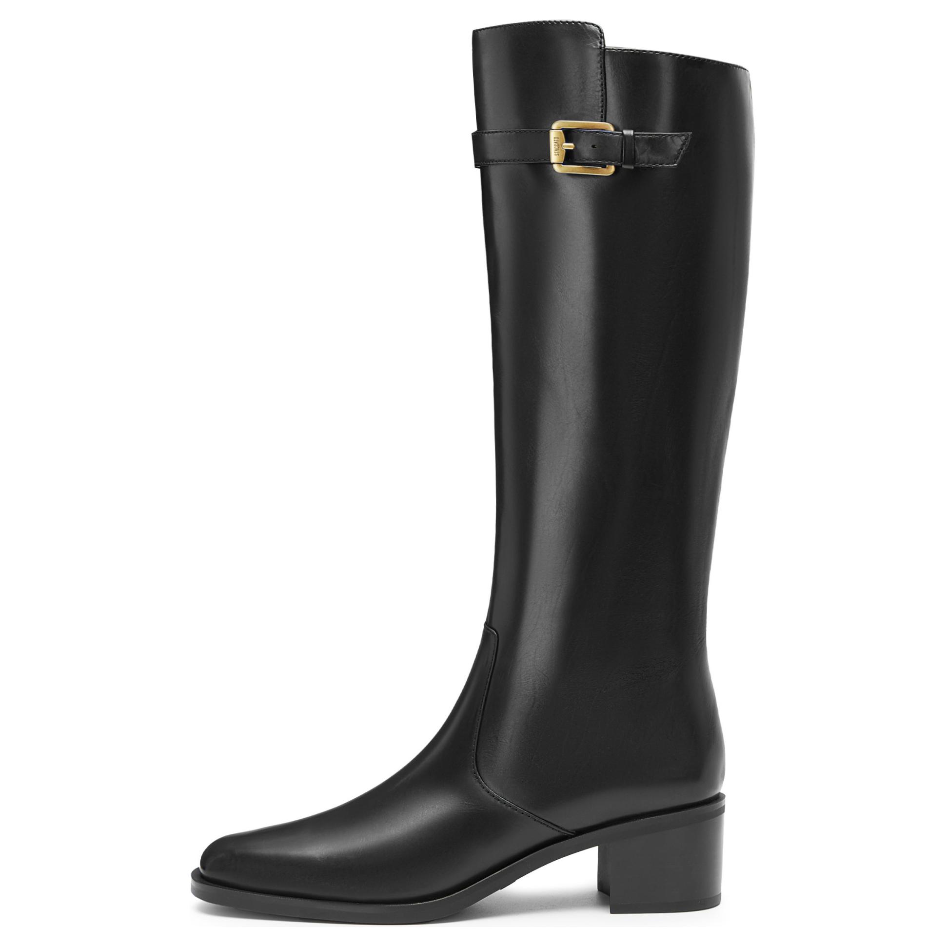 Сапоги женские, высота 5 см Staccato, Black