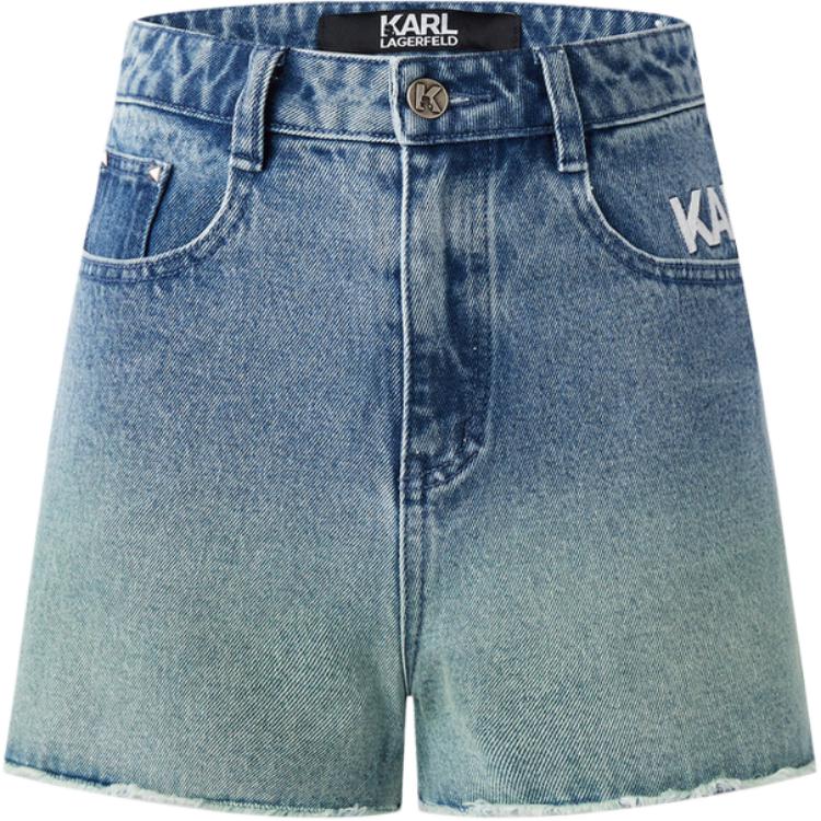 

KARL LAGERFELD / Karl Lagerfeld Jeans Шорты джинсовые KARL LAGERFELD женские выбеленные синие