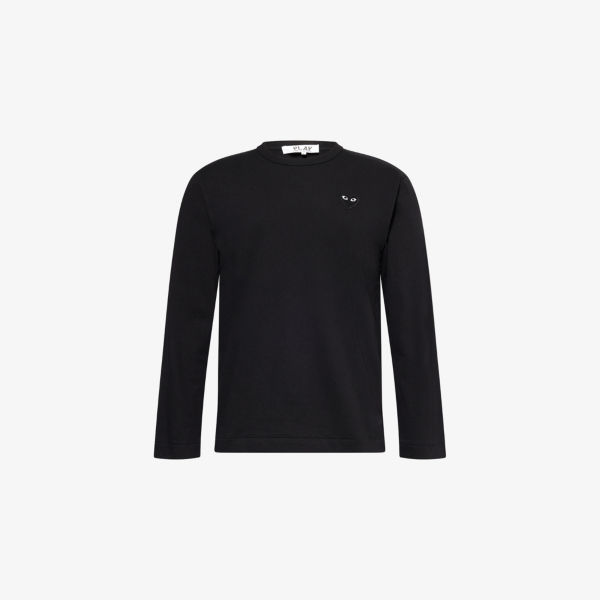 

Футболка Comme Des Garcons Play с принтом в виде маленького сердца, черный