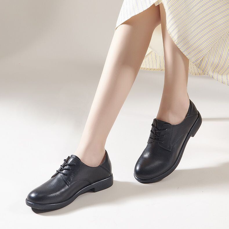 Туфли женские повседневные Women's Casual Shoes Women's Low-Top Black Pt'Son — фото 4