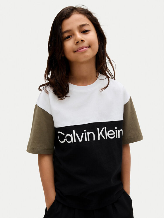 

Футболка свободного кроя Blocking IB0IB02528 D Calvin Klein Jeans, черный