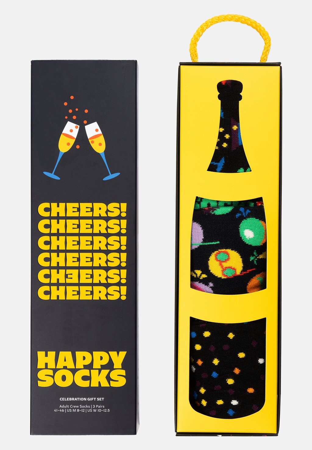 

Носки CELEBRATIONS GIFT UNISEX 3 PACK Happy Socks, черный