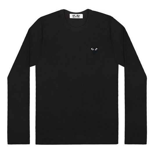 

Футболка black embroidered long sleeves 'black' Comme Des Garcons Play, черный