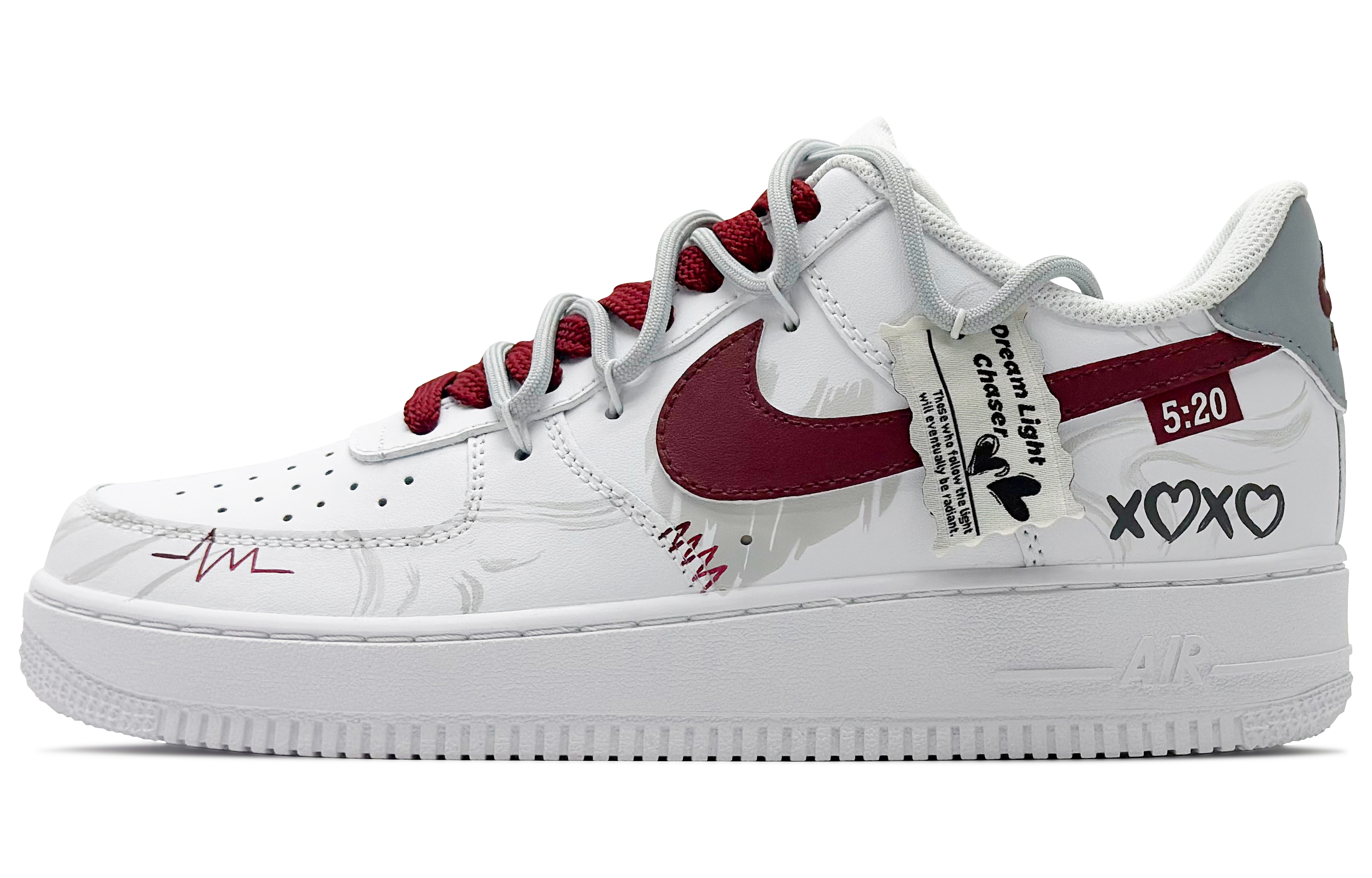 

Nike Кроссовки Air Force 1 Low Top для скейтбординга, мужские, белые, синие, красные