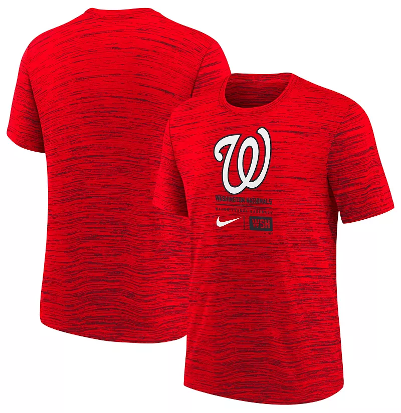 

Красная футболка с логотипом Nike Youth Washington Nationals Velocity