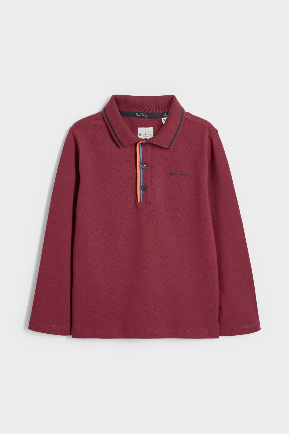 Футболка поло с длинными рукавами для мальчиков Paul Smith Junior, красный — фото 4