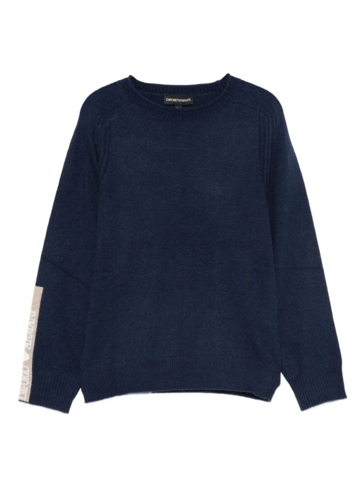 

Джемпер Emporio Armani Kids с круглым вырезом и логотипом, синий
