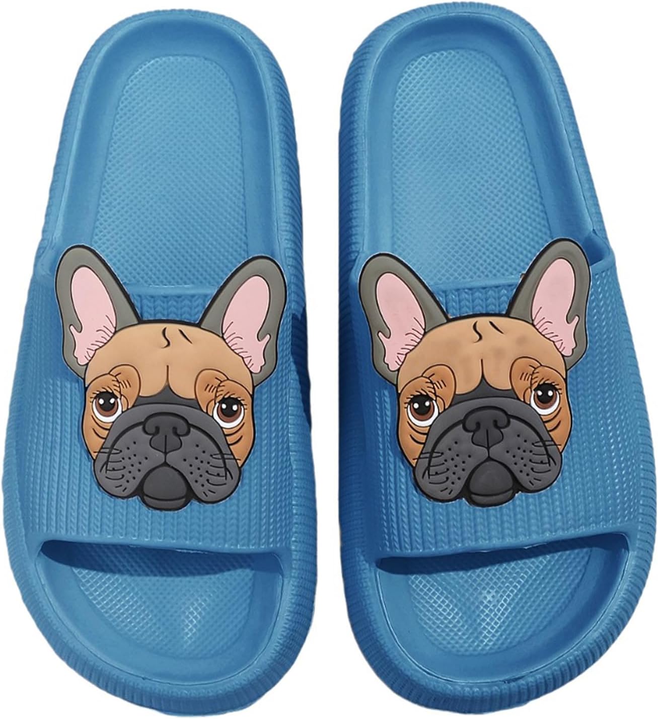 

Женские и мужские тапочки Cloud, шлепанцы для бассейна, душевые, пляжные сандалии, тапочки для ванной, с толстой подошвой, противоскользящие, удобные Nmhoo, Bulldog Blue