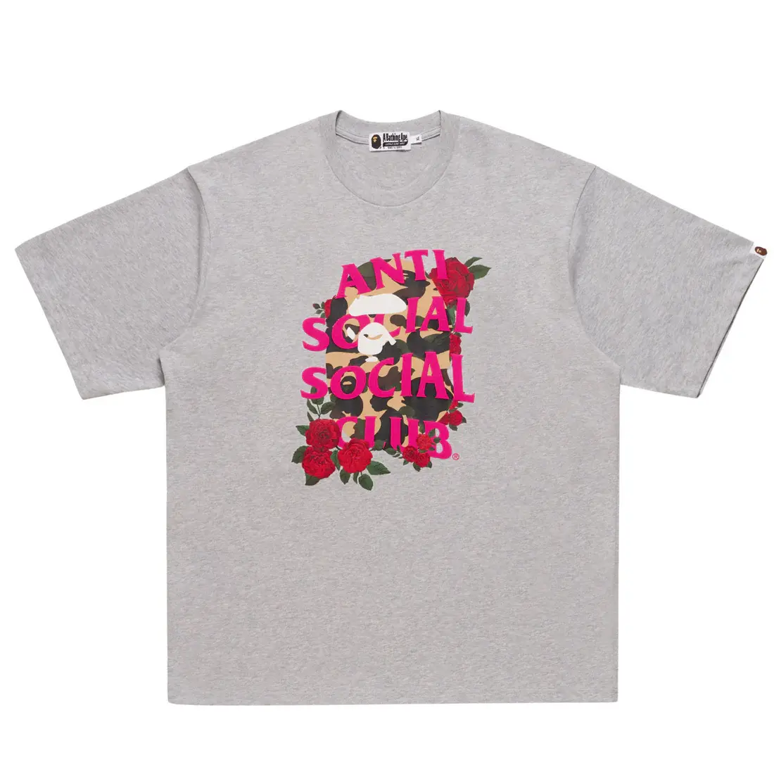 

Футболка Bape X Anti Social Social Club I A BATHING APE, серый