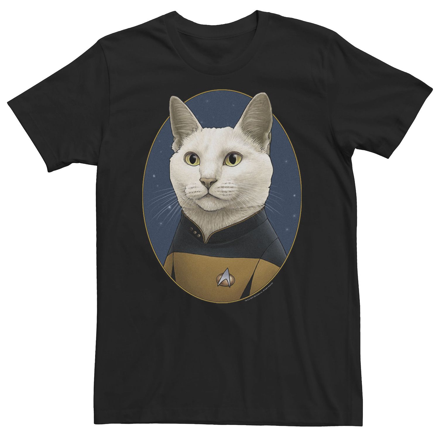 

Мужская футболка Star Trek Data Cat Formation Licensed Character