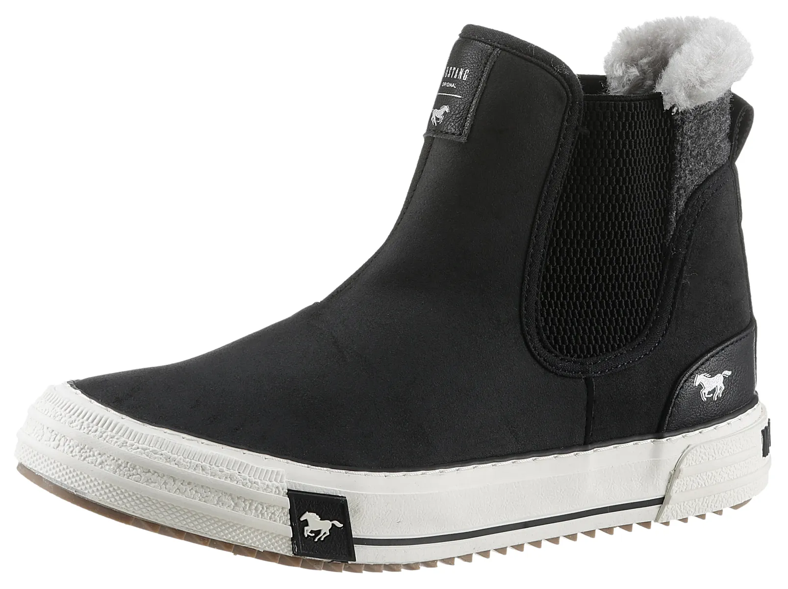 

Ботинки челси Mustang Shoes с эластичными вставками с обеих сторон, черный