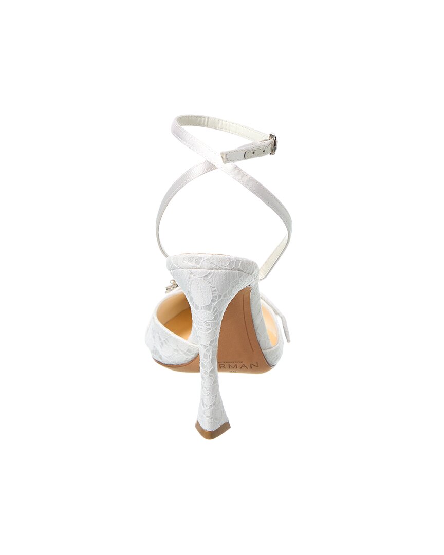 Alexandre Birman Madelina Bridal 85 Кружевные туфли, белый — фото 3