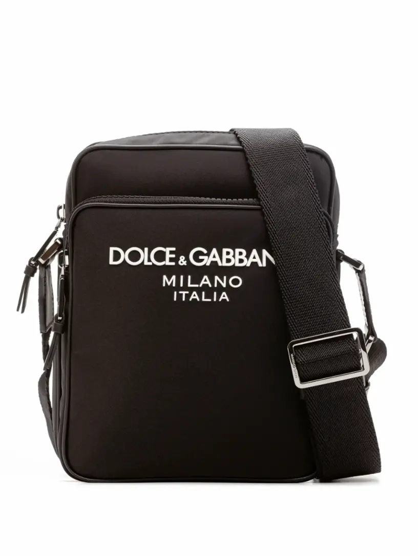 

Сумка через плечо с логотипом Dolce&Gabbana, черный