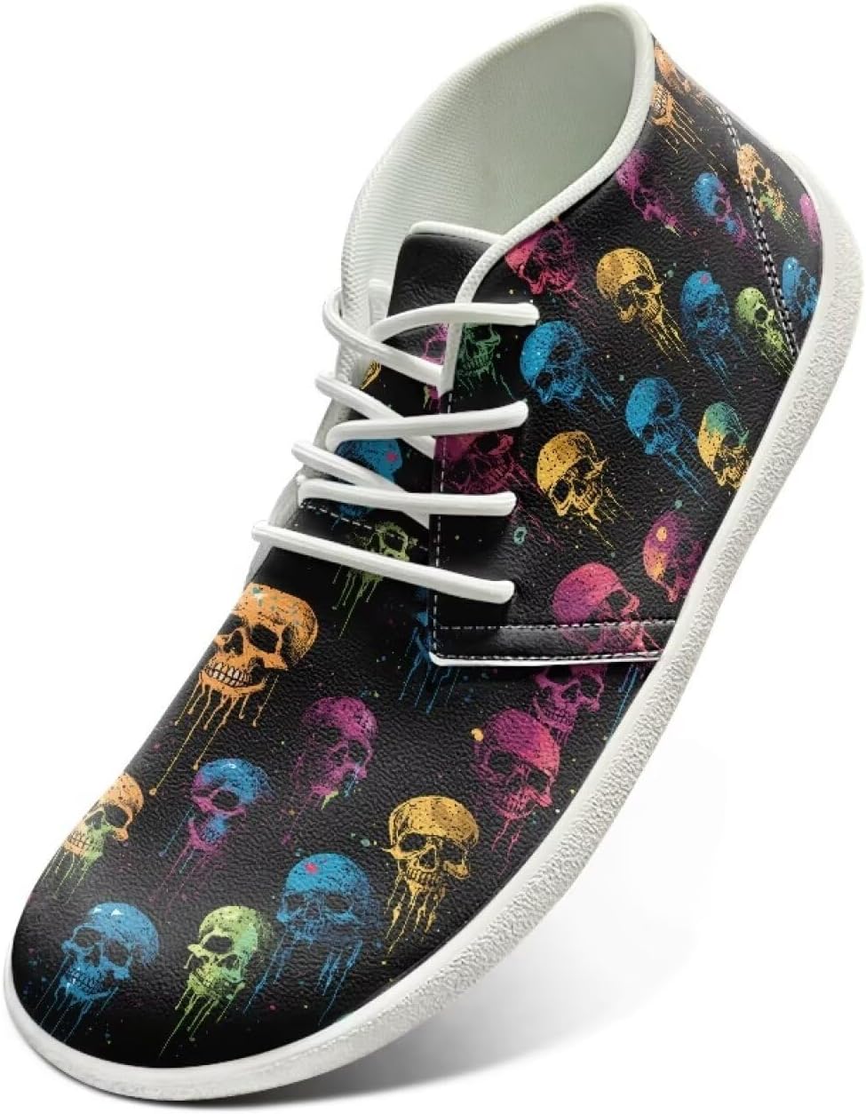 

Кроссовки Fonplted Trendy Barefoot для мужчин и женщин, походные кроссовки с широкой носочной частью, Colorful Skull
