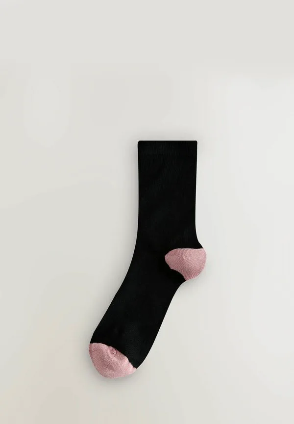 Комплект из 5 носков до щиколотки с отделкой под пятку и носок. Next, Black/Light Pink Sparkle — фото 2