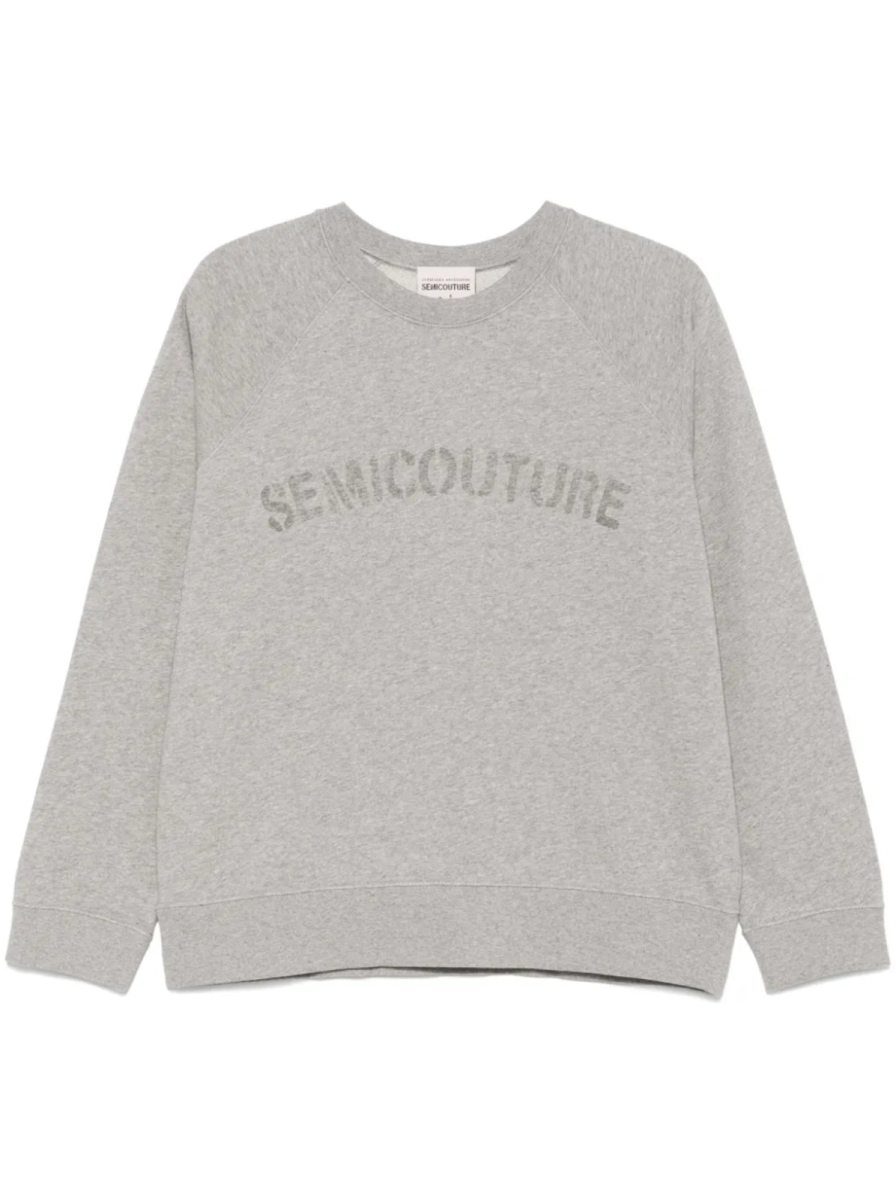 

Толстовка с логотипом Semicouture, серый