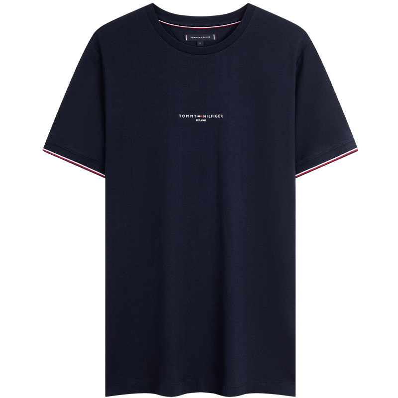 Футболка с полосками на манжетах Tommy Hilfiger, хаки — фото 3