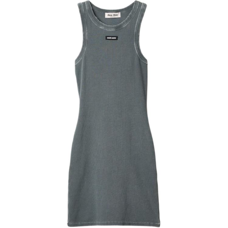 

MIU MIU SS25 Платье без рукавов Women's Gray
