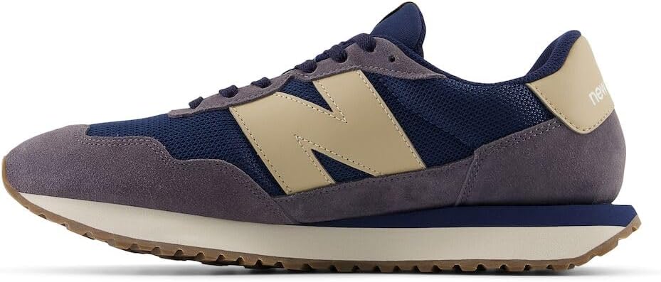 Мужские кроссовки для бега по шоссе New Balance 237 V1 Classic, Navy/Beige — фото 2
