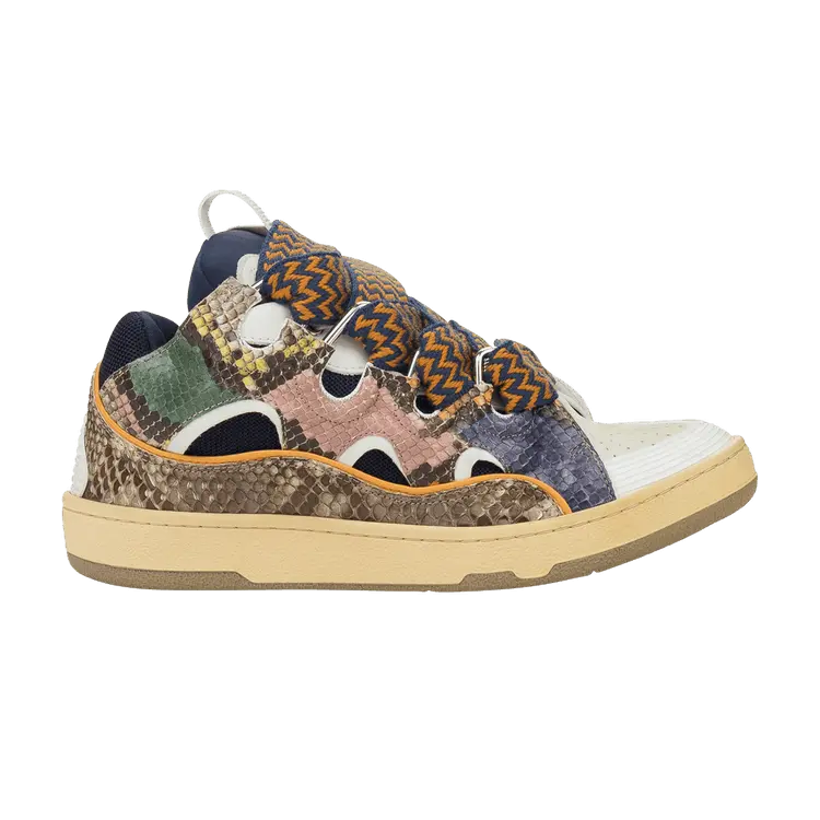 

Кроссовки Lanvin Curb Sneakers, Multi-Color Snakeskin