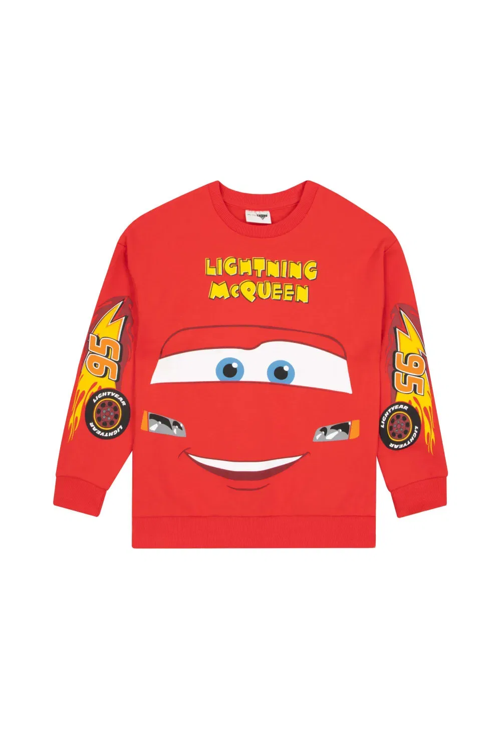 Детский свитшот Disney Cars с Молнией Маккуин, красный