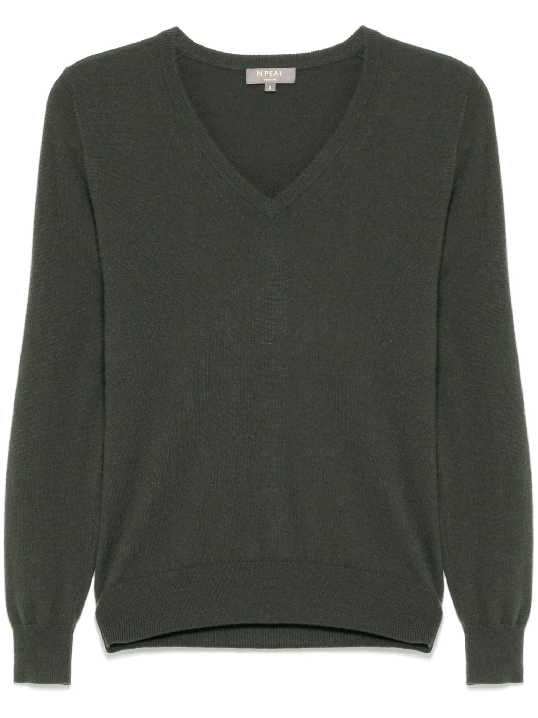 

Джемпер Phoebe V-образным вырезом N.Peal, зеленый