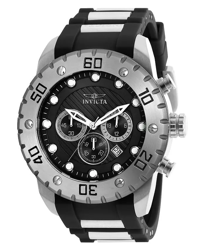 

Мужские часы 20276 Pro Diver Scuba Quartz Chronograph с черным циферблатом Invicta, черный