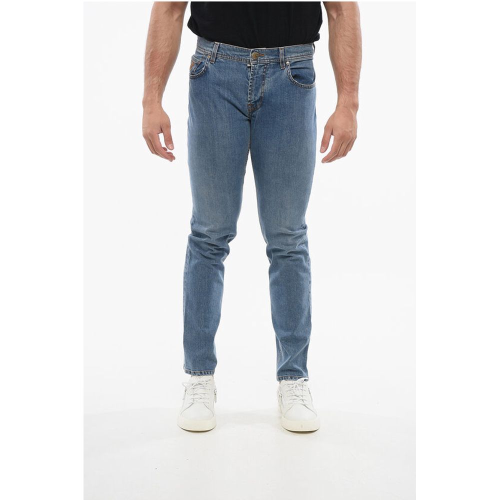 

Джинсы классического кроя с эффектом выцветания Corneliani, Light Blue