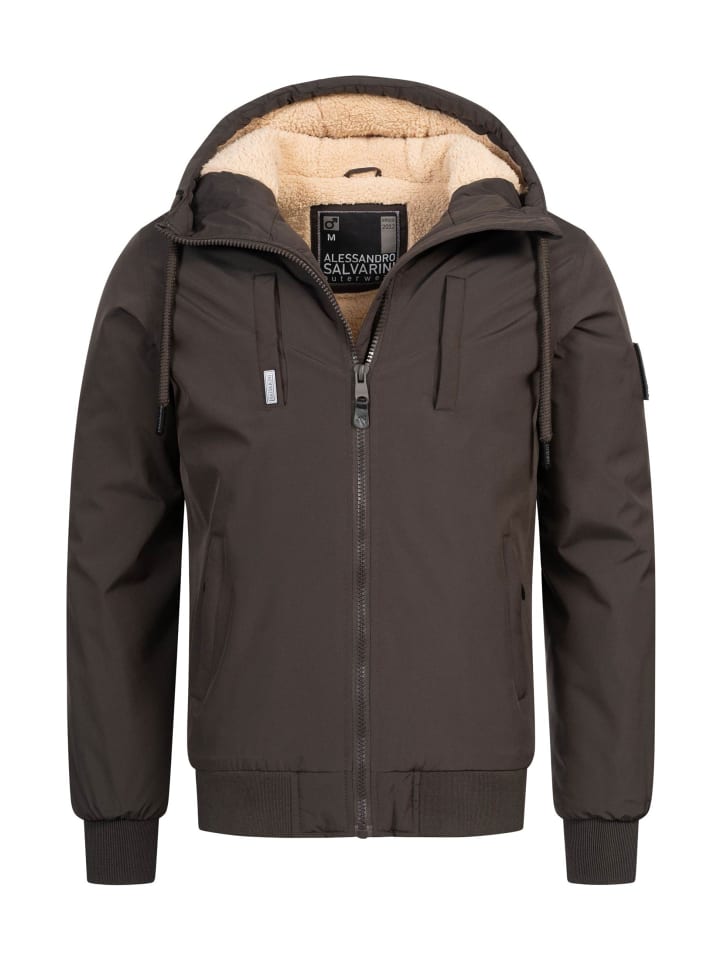 

Зимняя куртка AS-431 темно-серого цвета Alessandro Salvarini