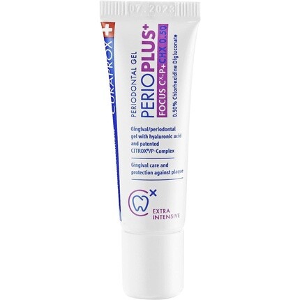 

Perioplus+ Focus Gel 10 мл - гель для полости рта для лечения заболеваний десен и восстановления эмали, Curaprox