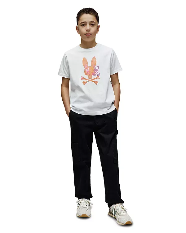 Футболка с принтом фургона - для малышей и для взрослых Psycho Bunny, White — фото 2