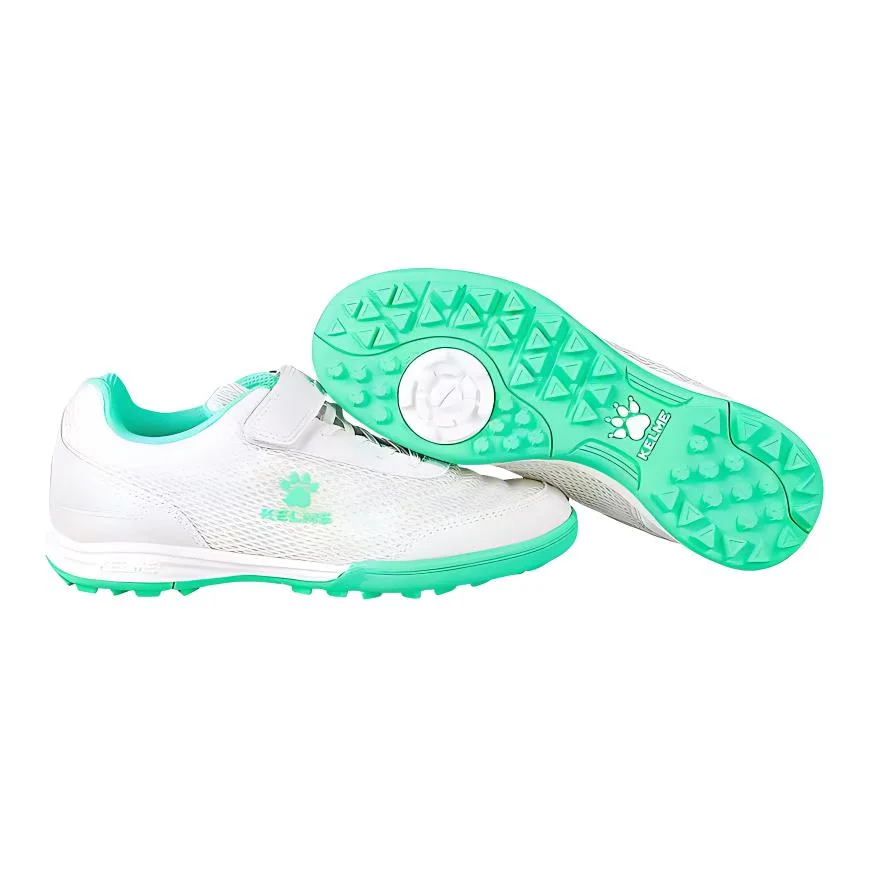 KELME Детские футбольные бутсы с низким верхом, бело-зеленые, нескользящие и износостойкие — фото 4