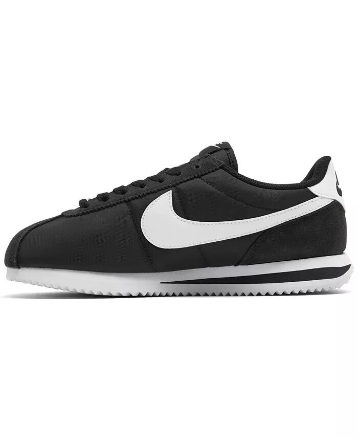 Женские классические повседневные кроссовки Cortez Nylon от Finish Line Nike, черный — фото 3