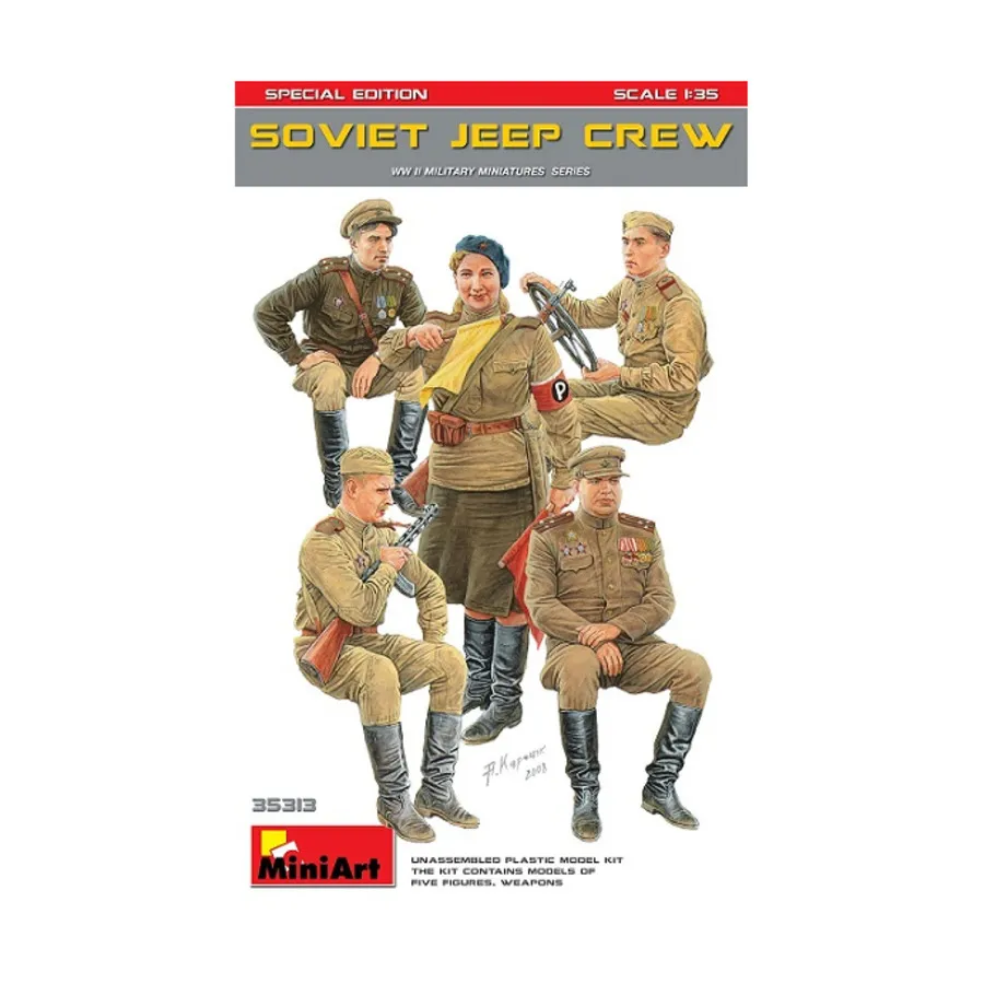 

Советский джип-экипаж, WWII Military Miniatures Series (1:35) (MiniArt Models)