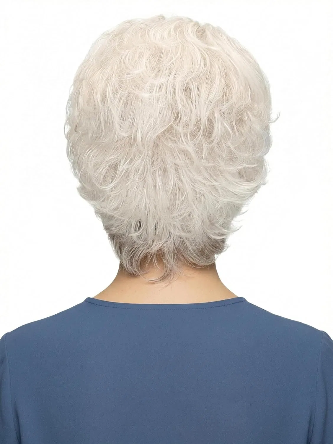 Женский парик из синтетических волос Lofty «Mia» Lofty, Natural White, Dark Neck — фото 4