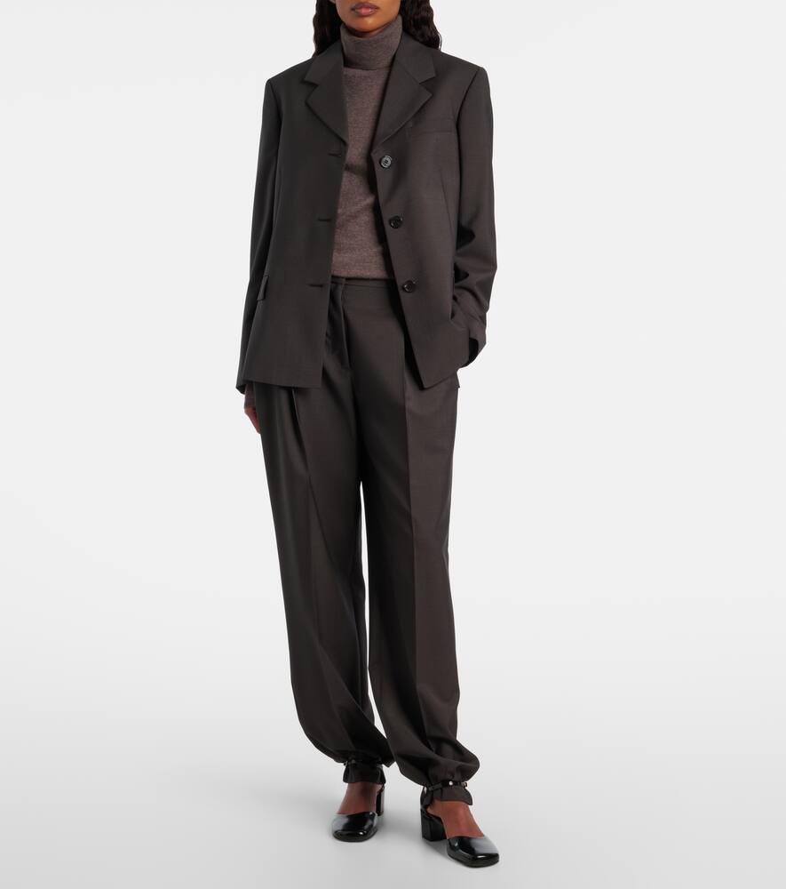 Куртка Faelan из шерсти и мохера The Row, Dark Brown — фото 2