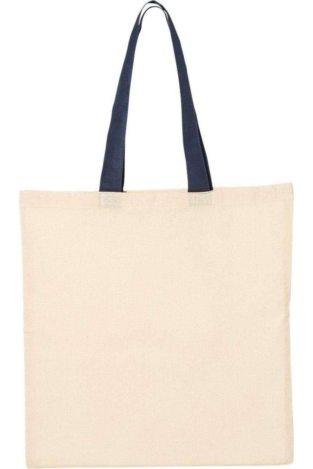 

Экономичная сумка-тоут Q-Tees с ручками контрастного цвета, темно-синий