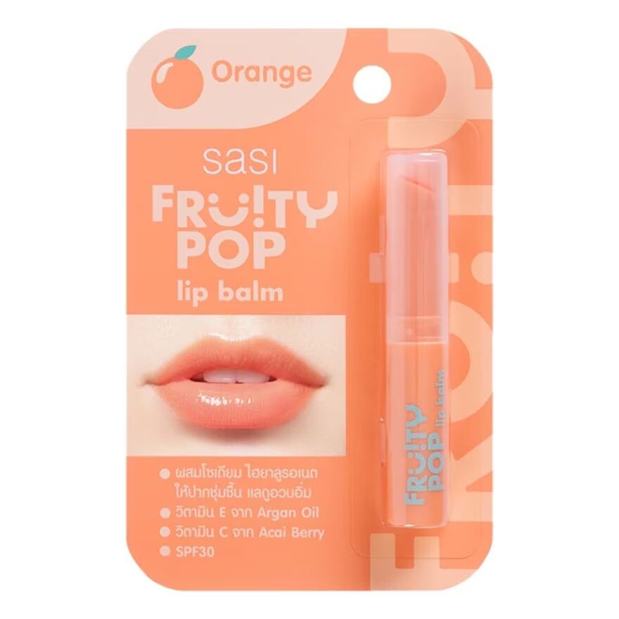 

Sasi Бальзам для губ «Фруктовый поп» 1,5г. Апельсин, Orange