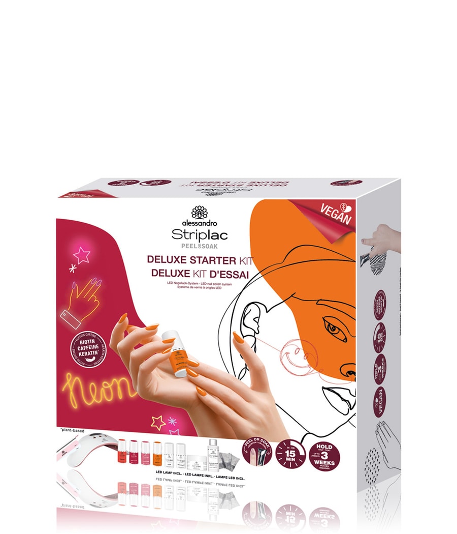 

Набор лаков для ногтей Alessandro Striplac Peel or Soak Deluxe Starter Kit Neon, 1 шт.