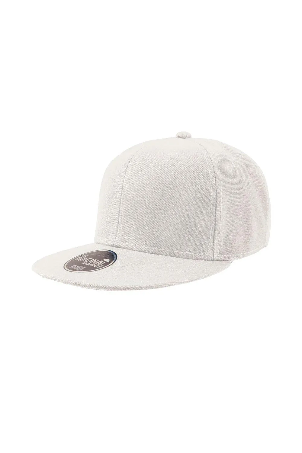 

Кепка с плоским козырьком Snap Back, 6 панелей Atlantis, белый