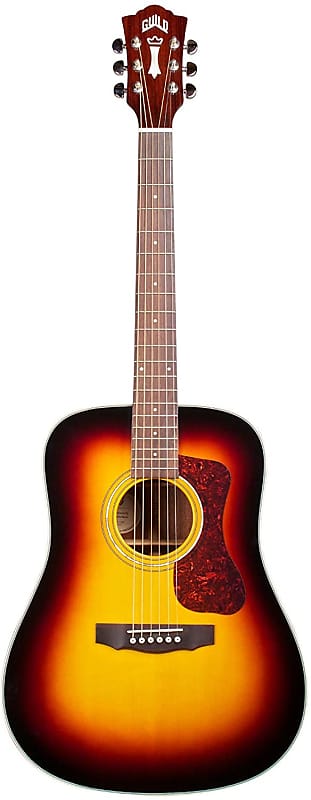 

Акустическая гитара Guild D-140 Antique Burst Dreadnought Acoustic Guitar - All Solid Wood with Guild Premium Gig Bag