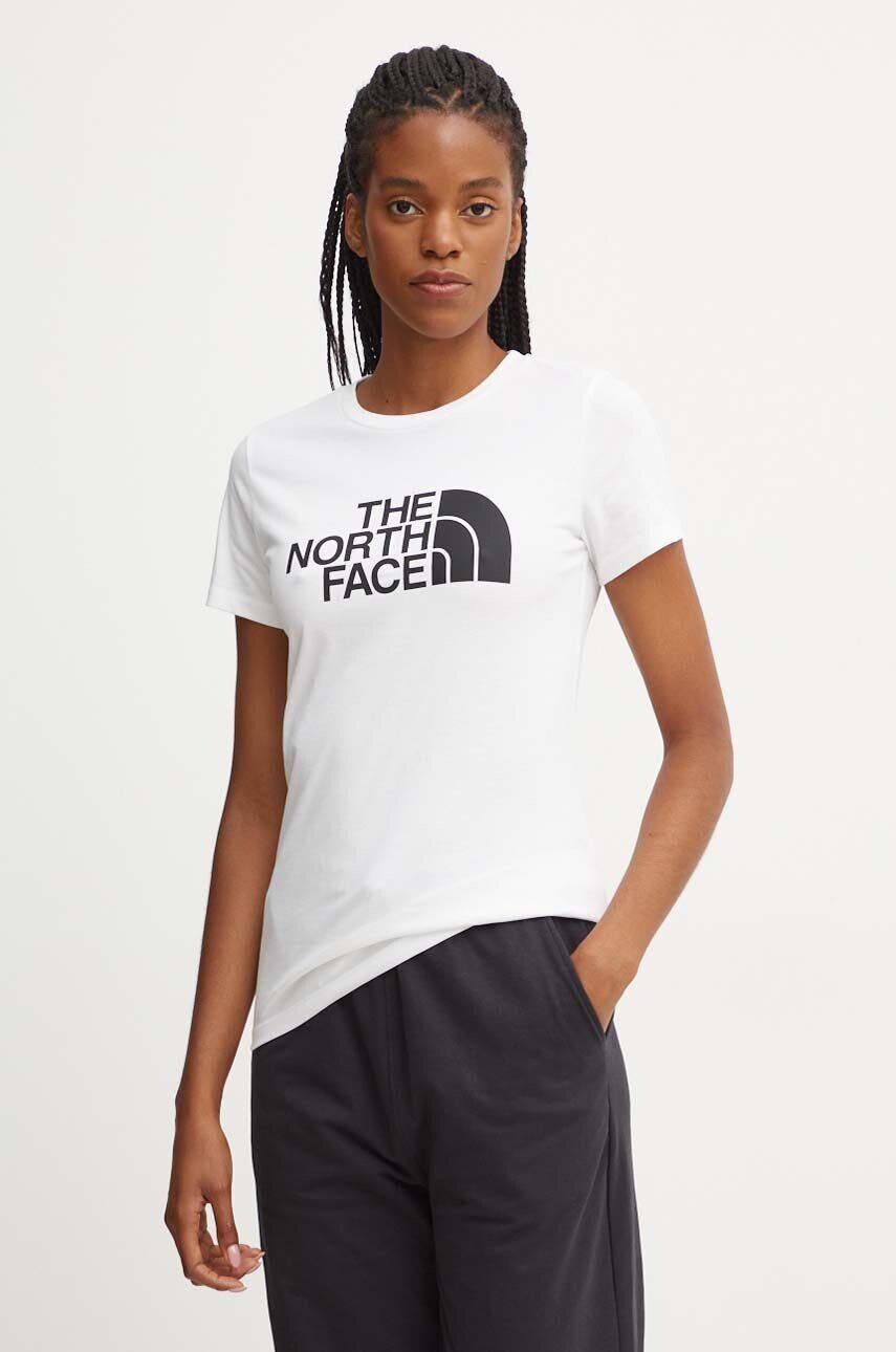 

Хлопковая футболка The North Face Easy Tee, белый